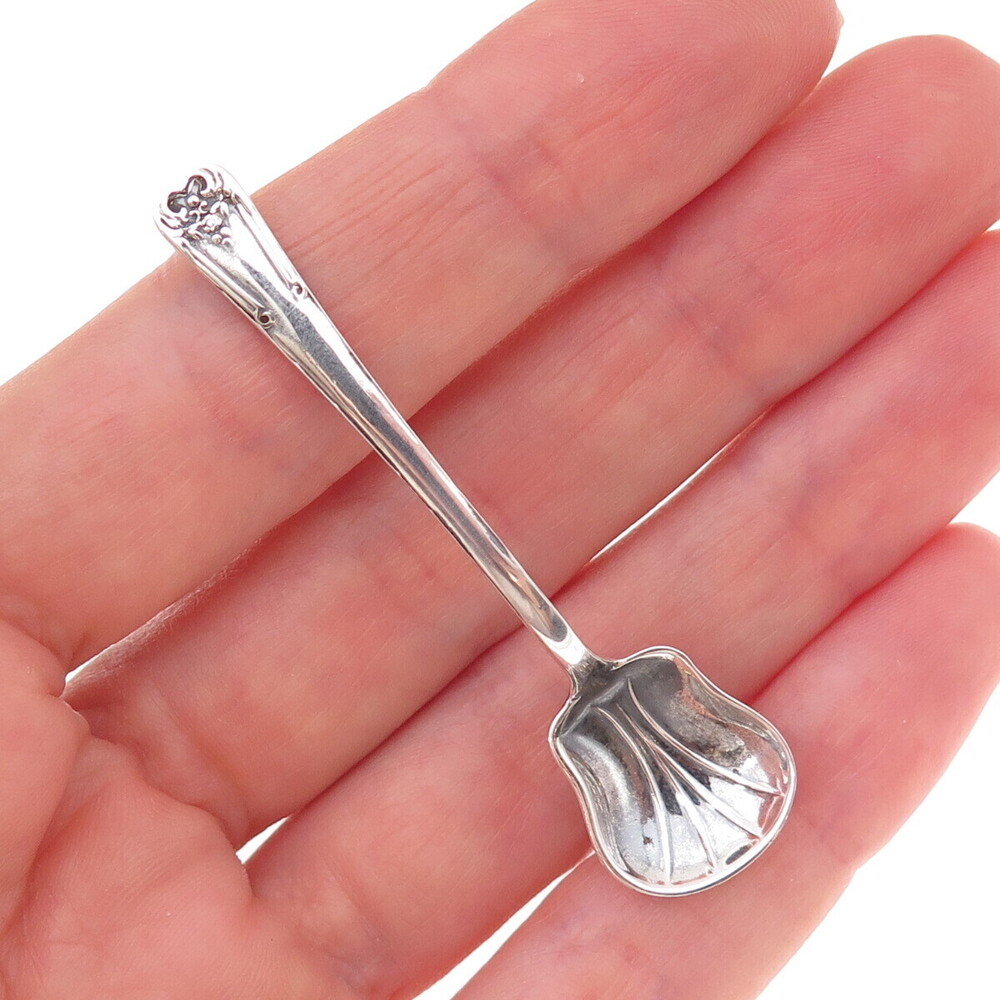 Sinclair Mfg. Co. 925 Sterling Silver Antique Art Deco Salt & Spices Spoon